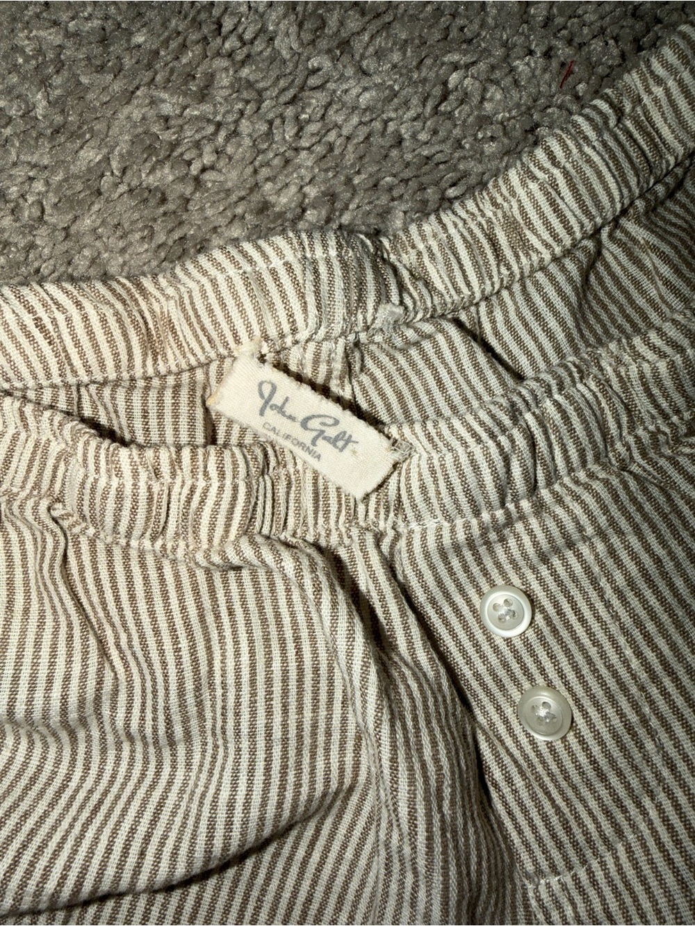 John Galt sleep lounge shorts striped